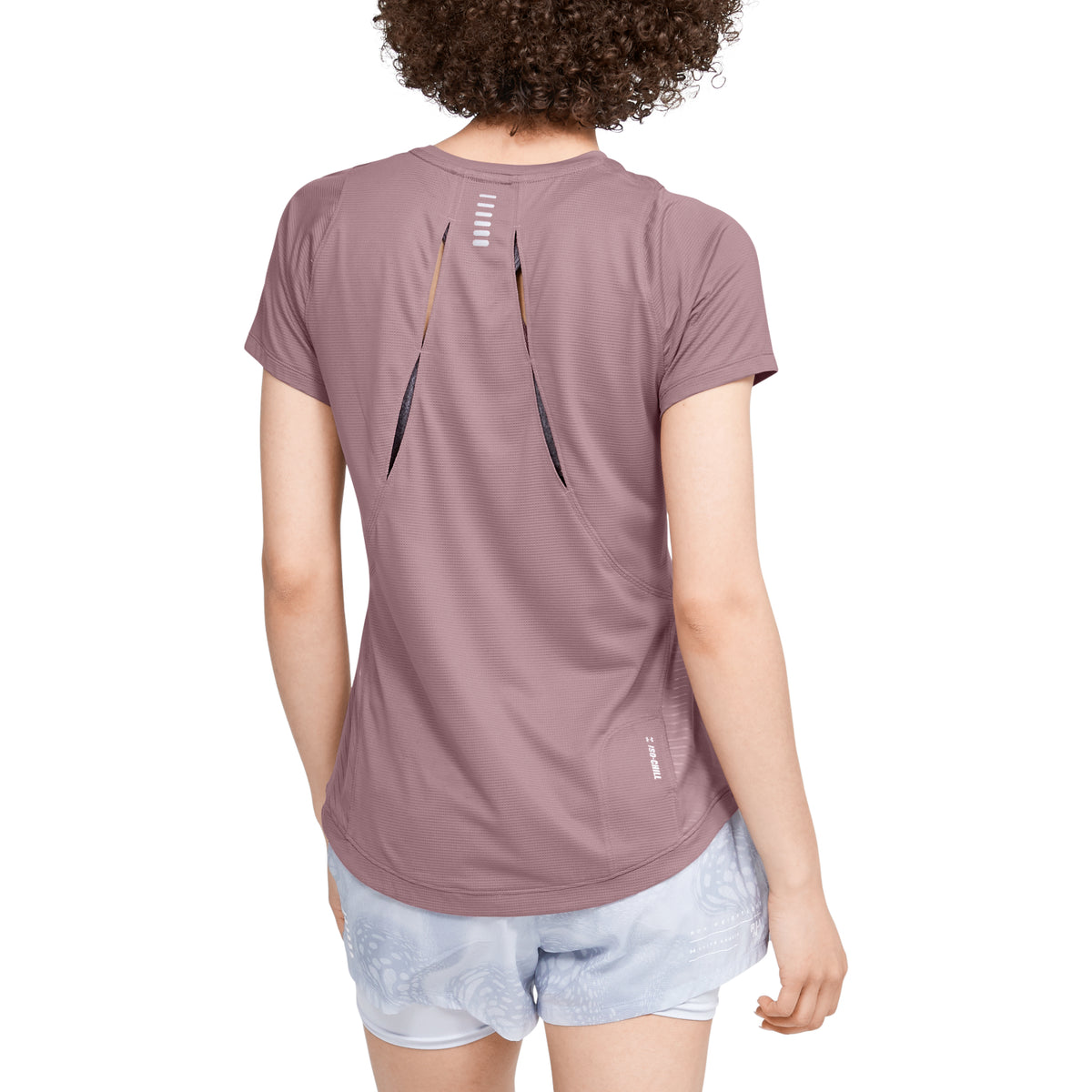 Polera Manga Corta UA Qualifier Iso-Chill Embossed para Mujer