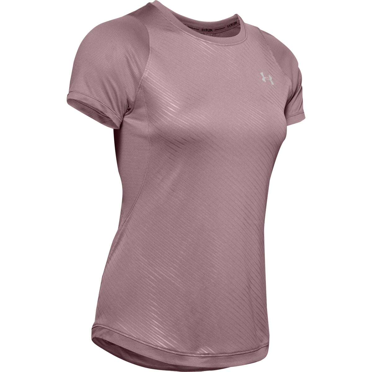 Polera Manga Corta UA Qualifier Iso-Chill Embossed para Mujer