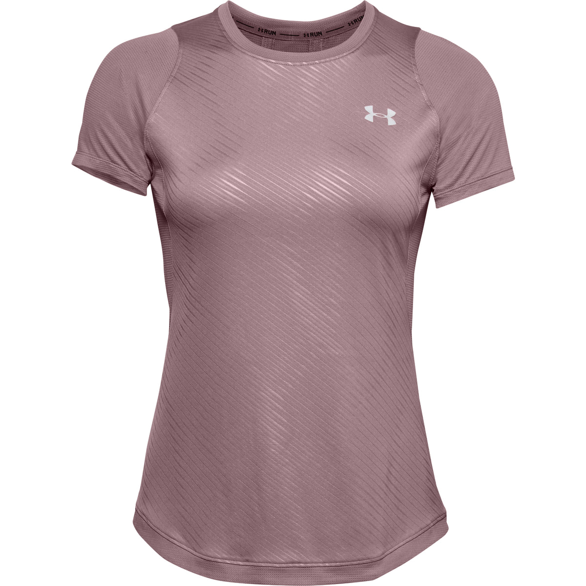 Polera Manga Corta UA Qualifier Iso-Chill Embossed para Mujer
