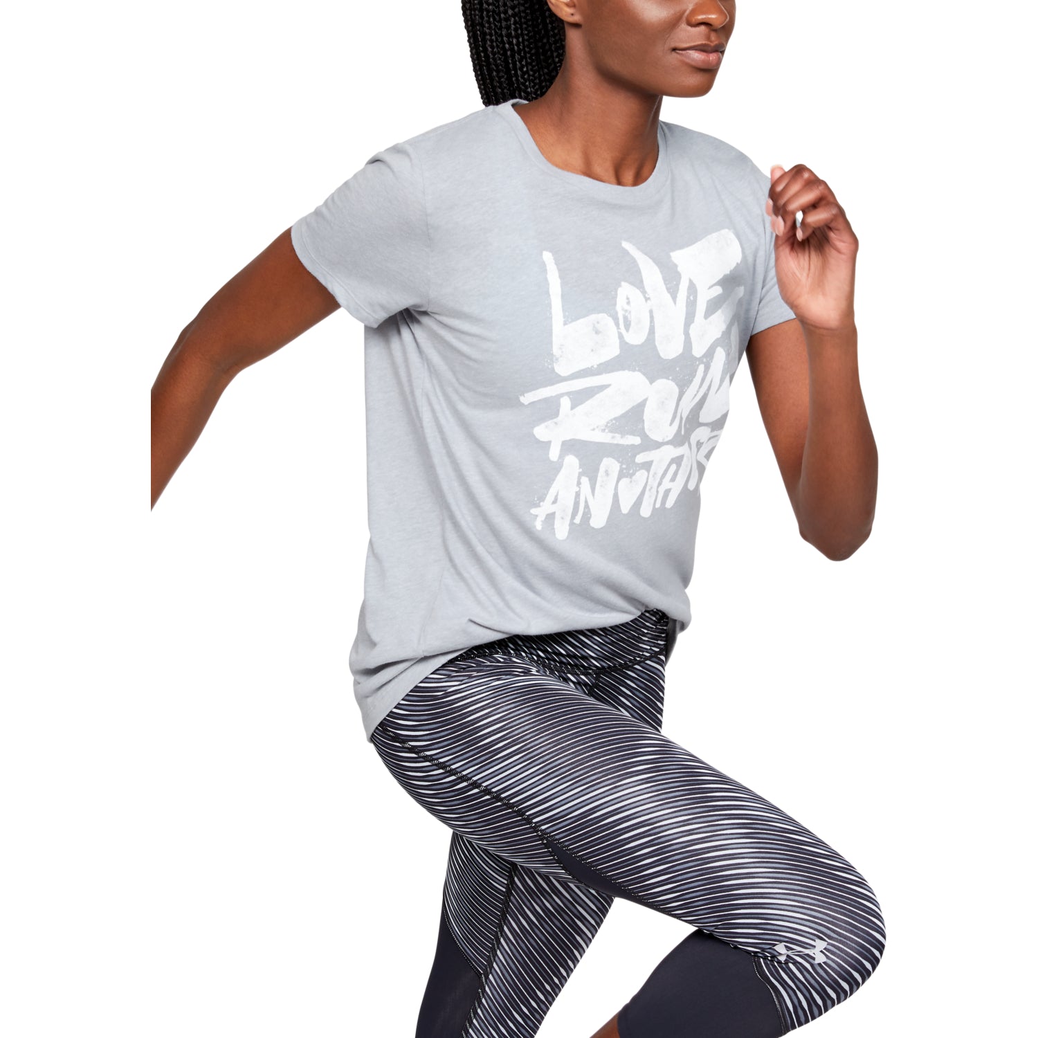 Polera Manga Corta UA Love Run Another para Mujer