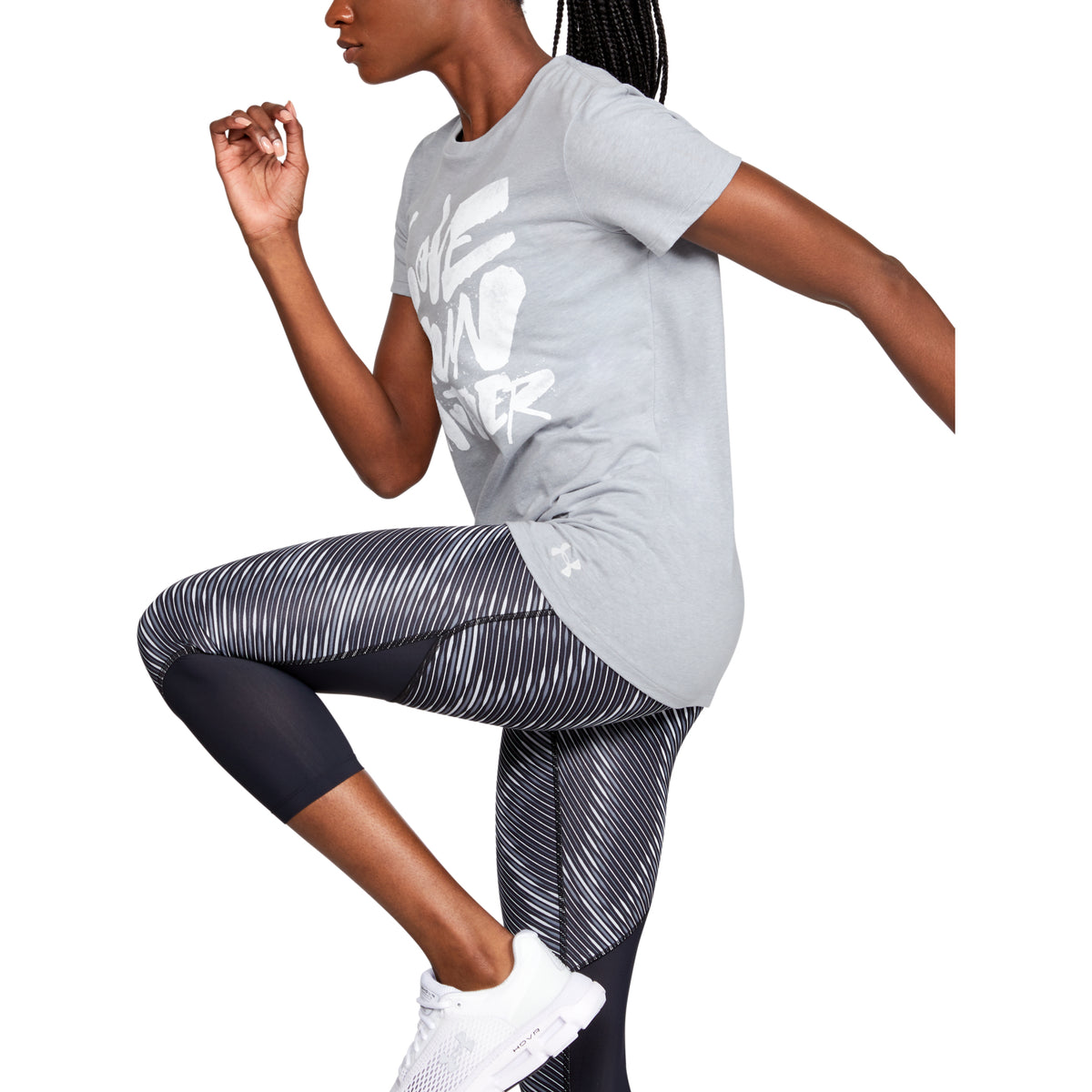 Polera Manga Corta UA Love Run Another para Mujer