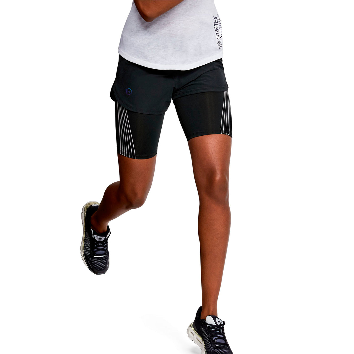 Shorts UA RUSH™ Run 2-in-1 para Mujer