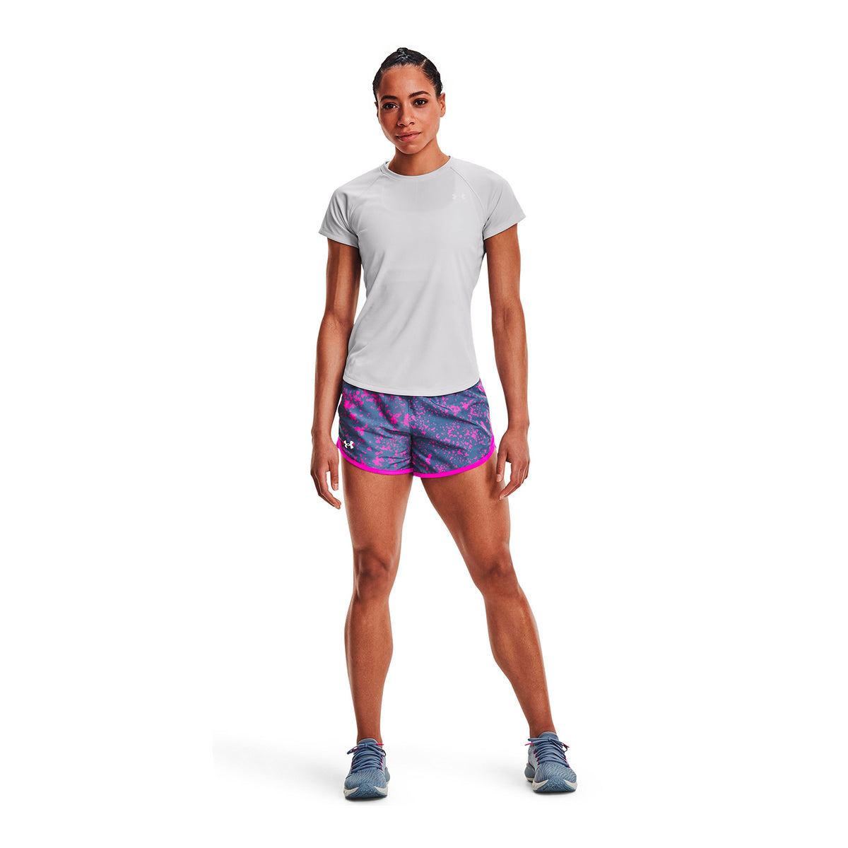 Shorts UA Fly-By 2.0 Printed para Mujer