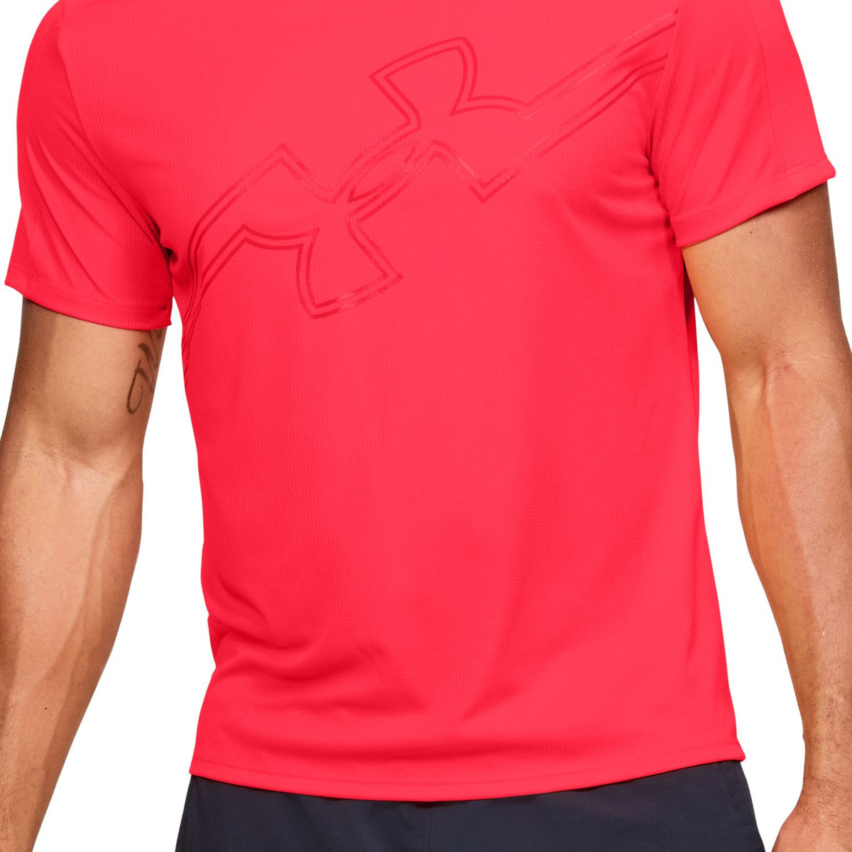 Polera Manga Corta UA Retro Future para Hombre