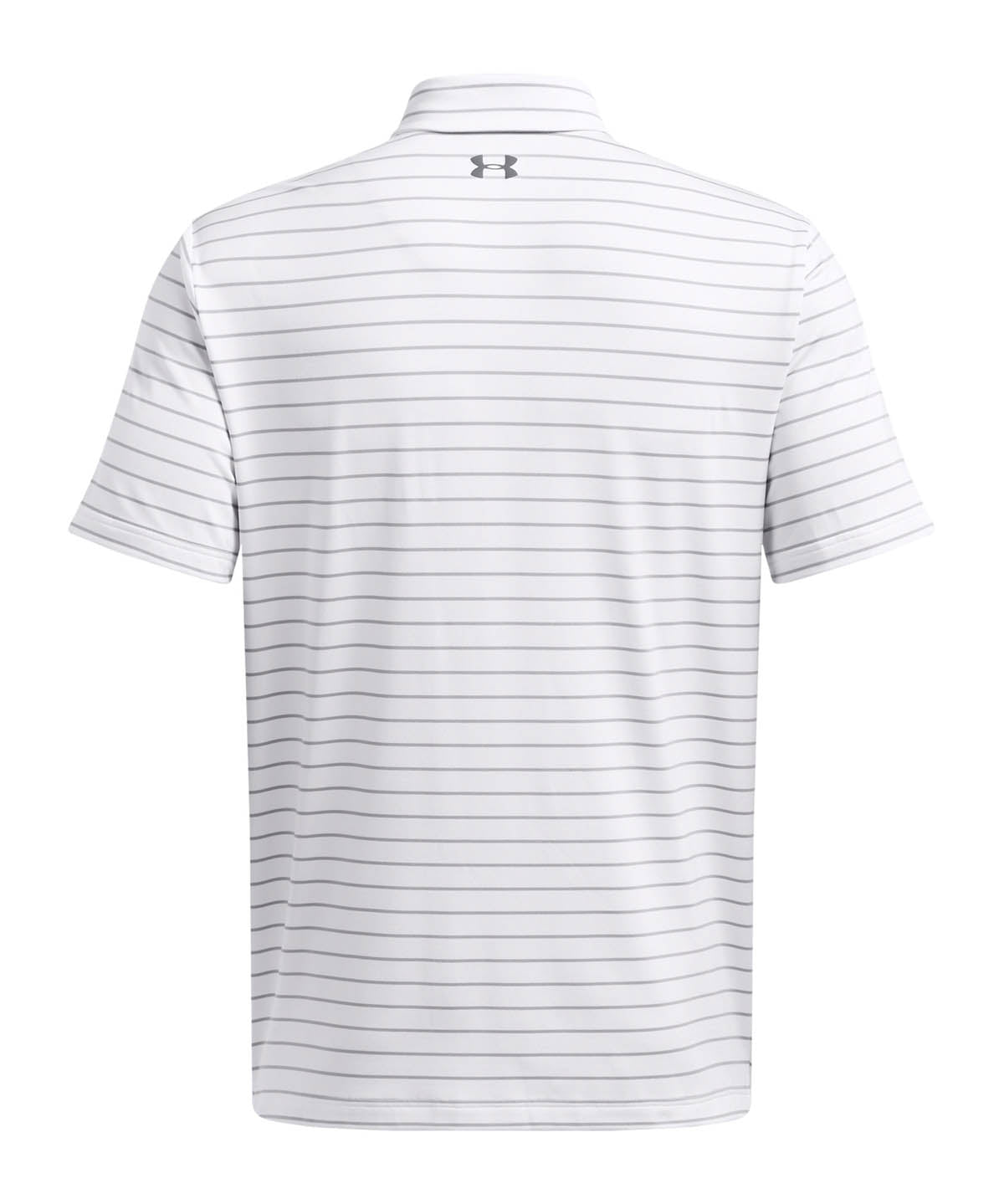 Polera manga corta Golf para hombre Playoff Core Stripe blanco Under Armour