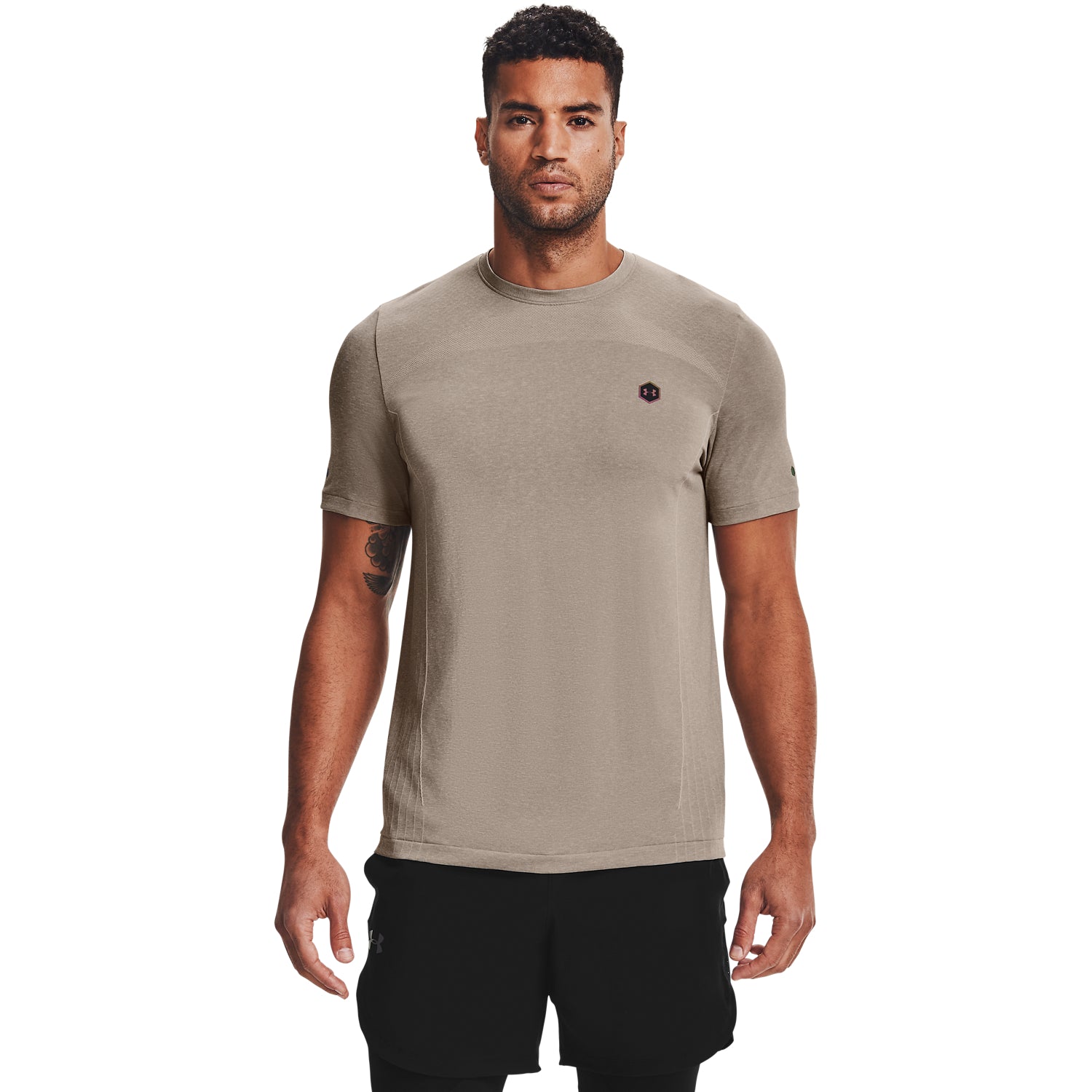 Polera Manga Corta UA RUSH™ Seamless Fitted para Hombre
