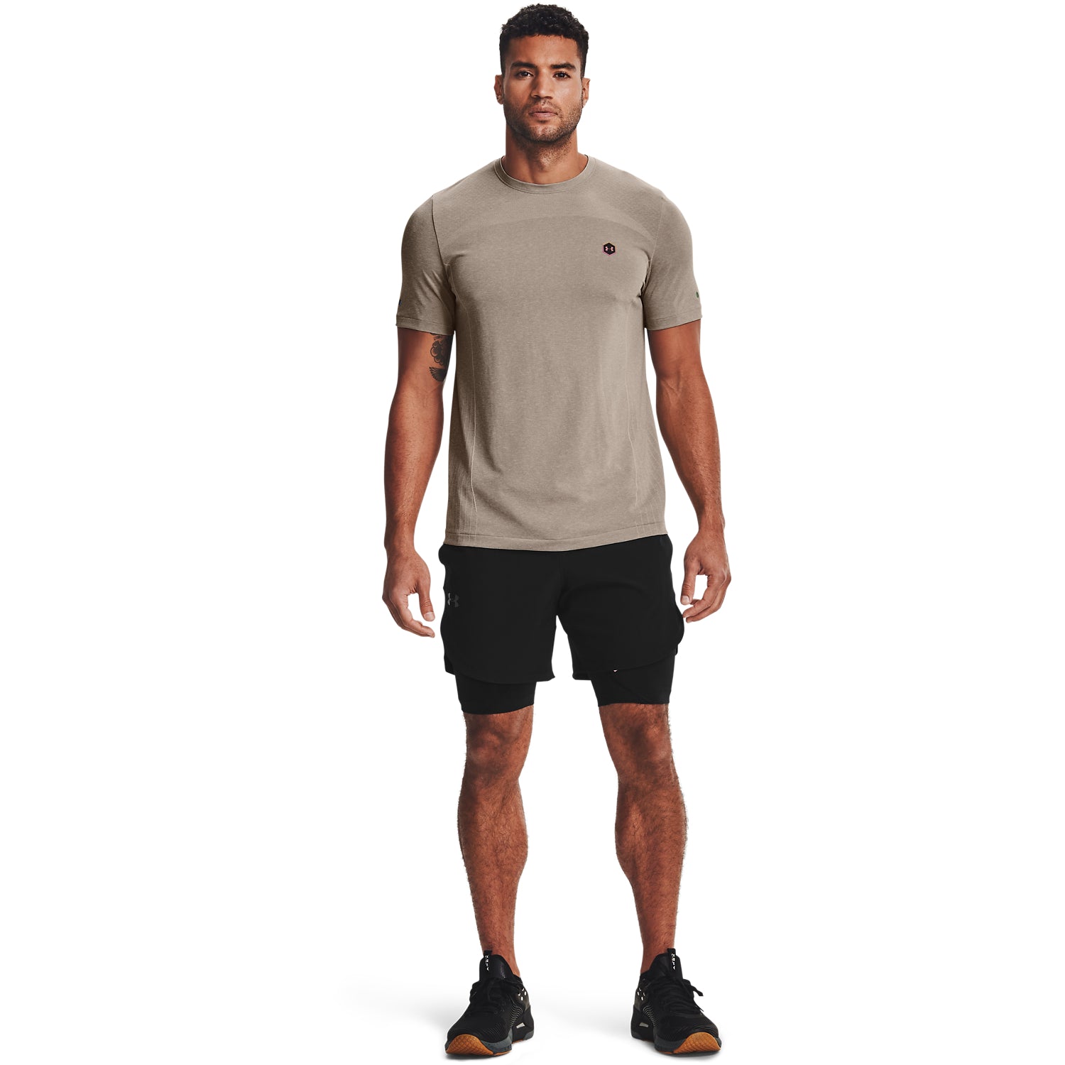 Polera Manga Corta UA RUSH™ Seamless Fitted para Hombre