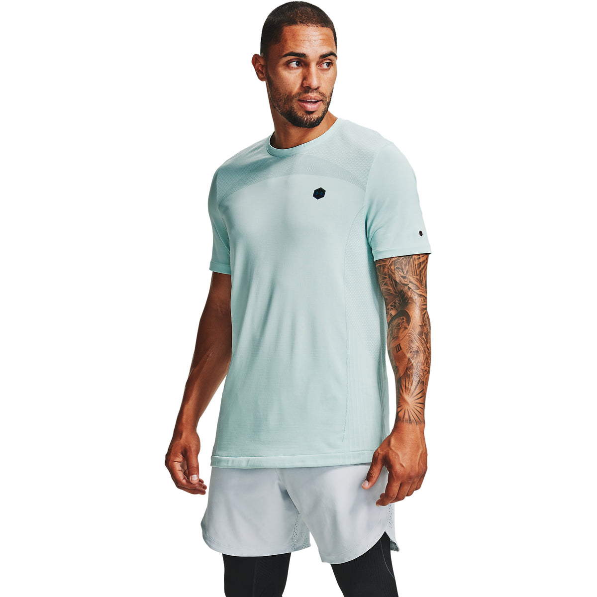 Polera Manga Corta UA RUSH™ Seamless Fitted para Hombre