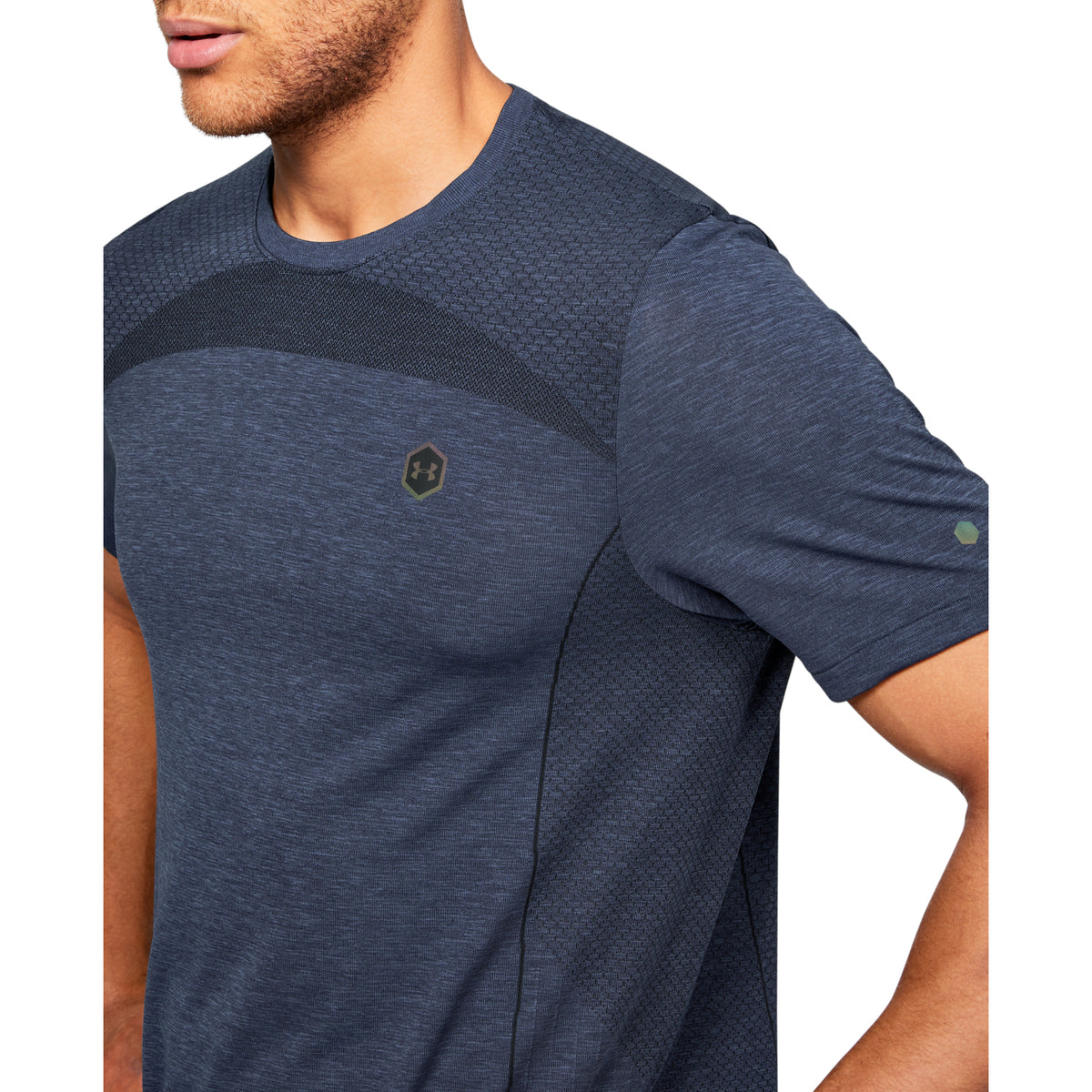 Polera Manga Corta UA RUSH™ Seamless Fitted para Hombre