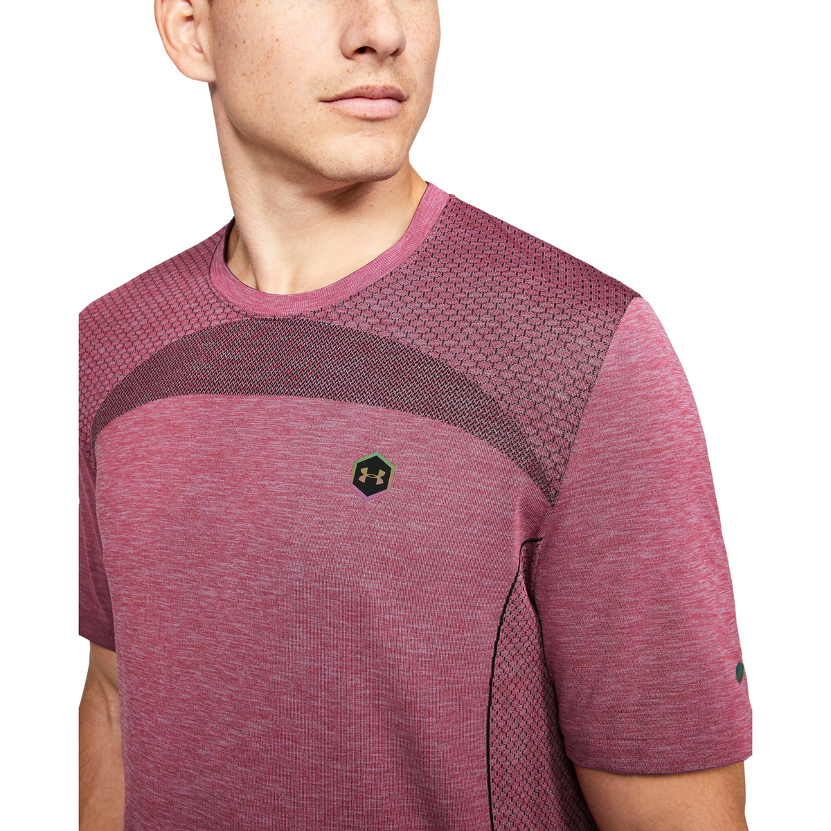 Polera Manga Corta UA RUSH™ Seamless Fitted para Hombre