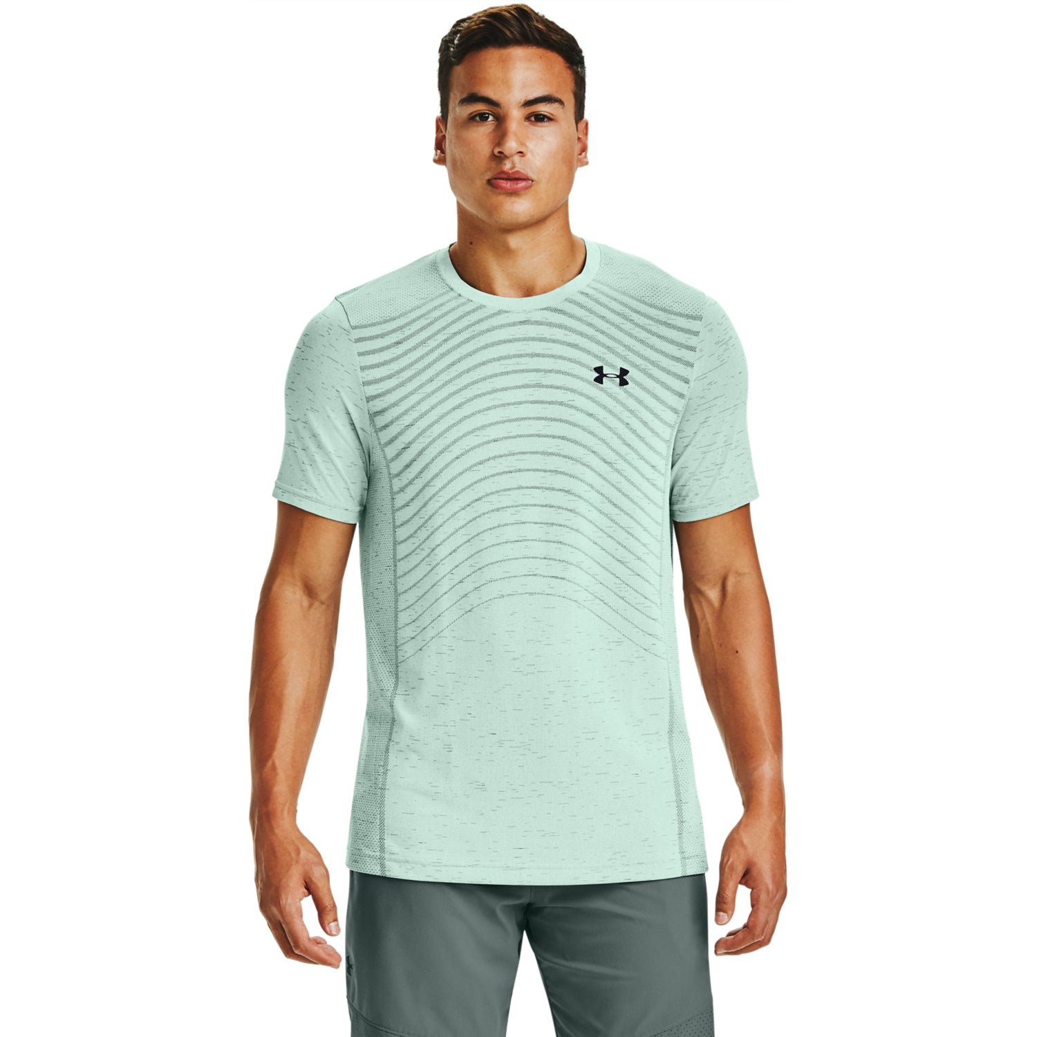 Polera Manga Corta UA Seamless Wave para Hombre