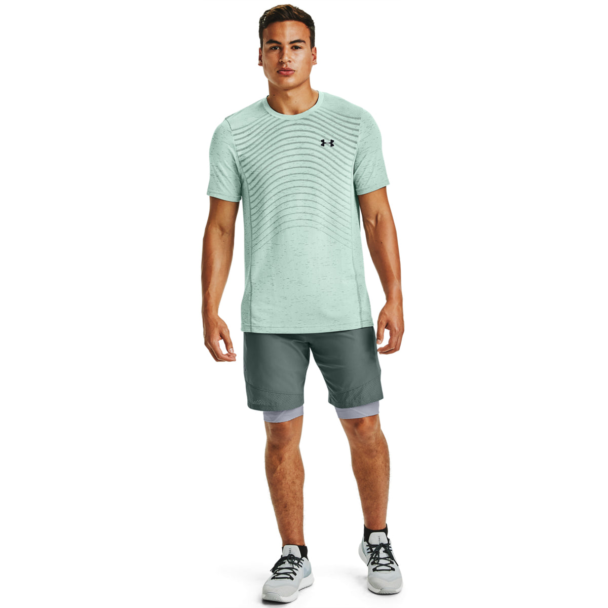 Polera Manga Corta UA Seamless Wave para Hombre