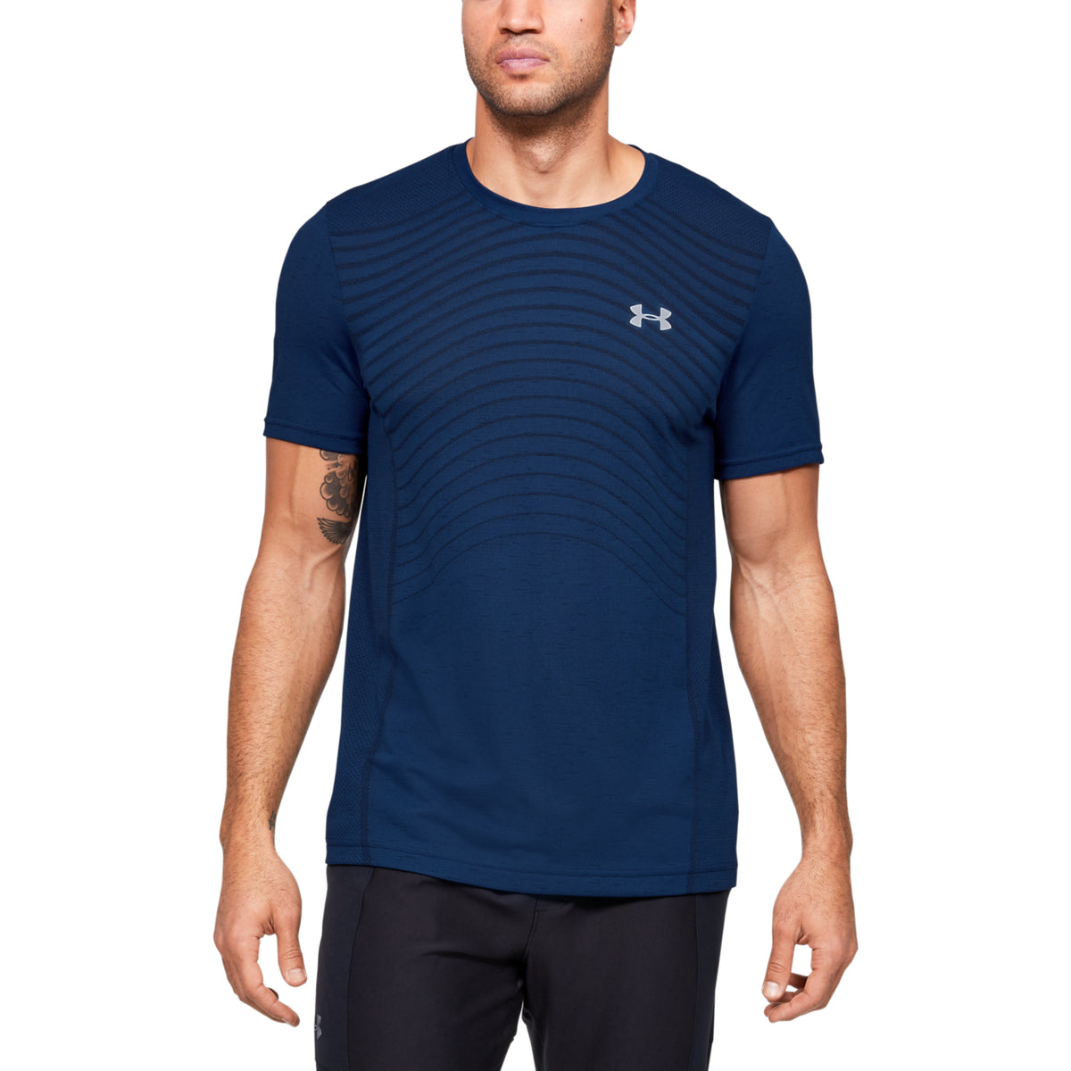 Polera Manga Corta UA Seamless Wave para Hombre