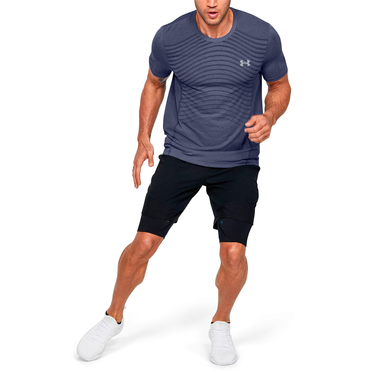 Polera Manga Corta UA Seamless Wave para Hombre