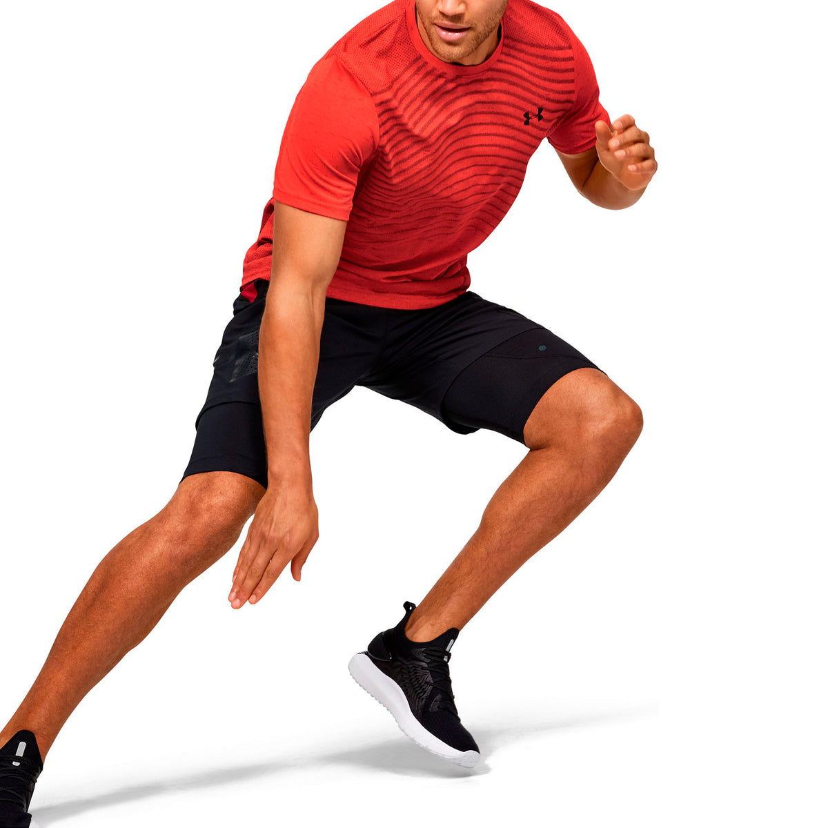 Polera Manga Corta UA Seamless Wave para Hombre