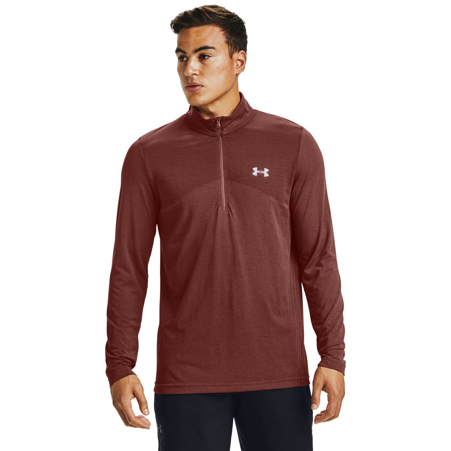 Polera UA Seamless ½ Zip para Hombre