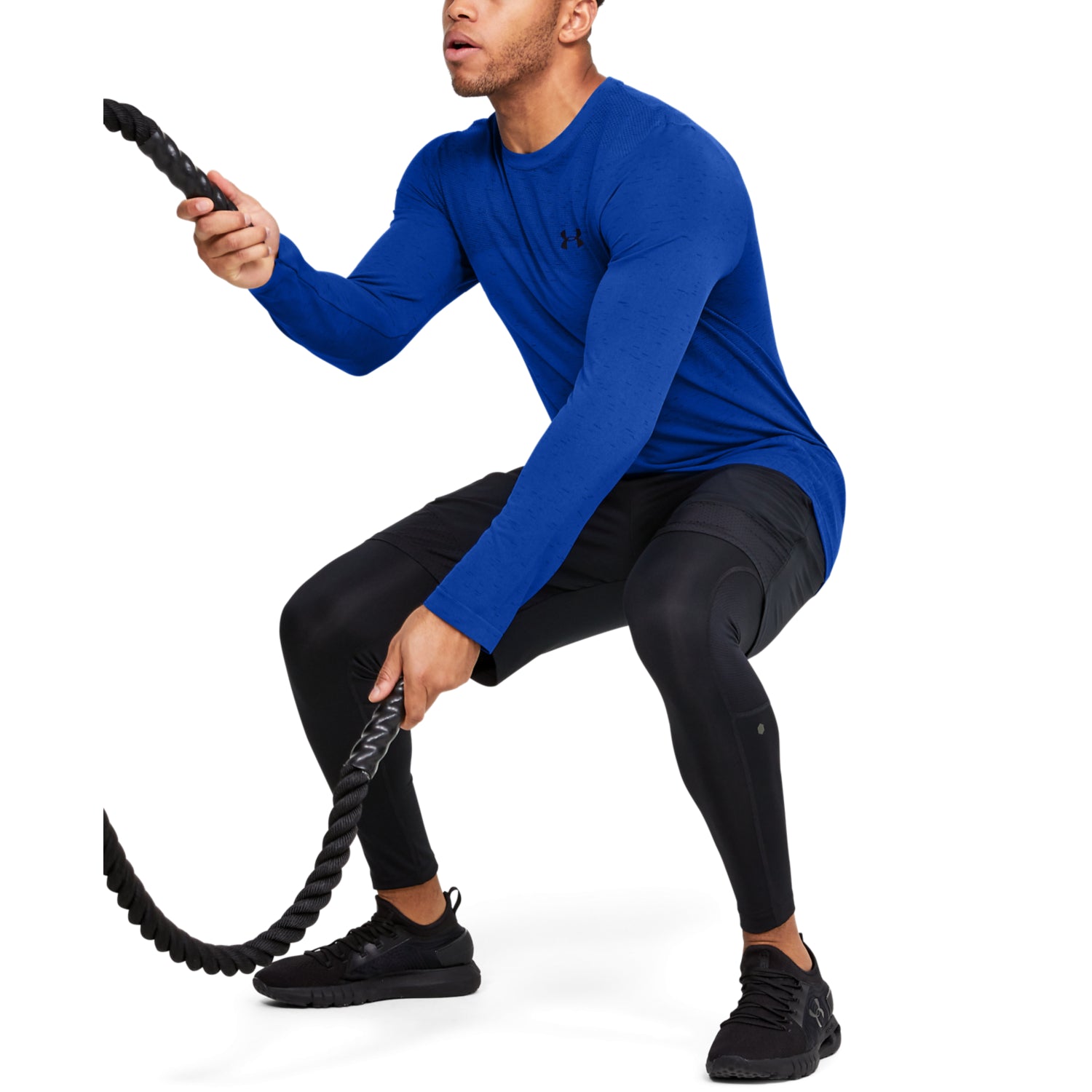 Polera Manga Larga UA Seamless para Hombre