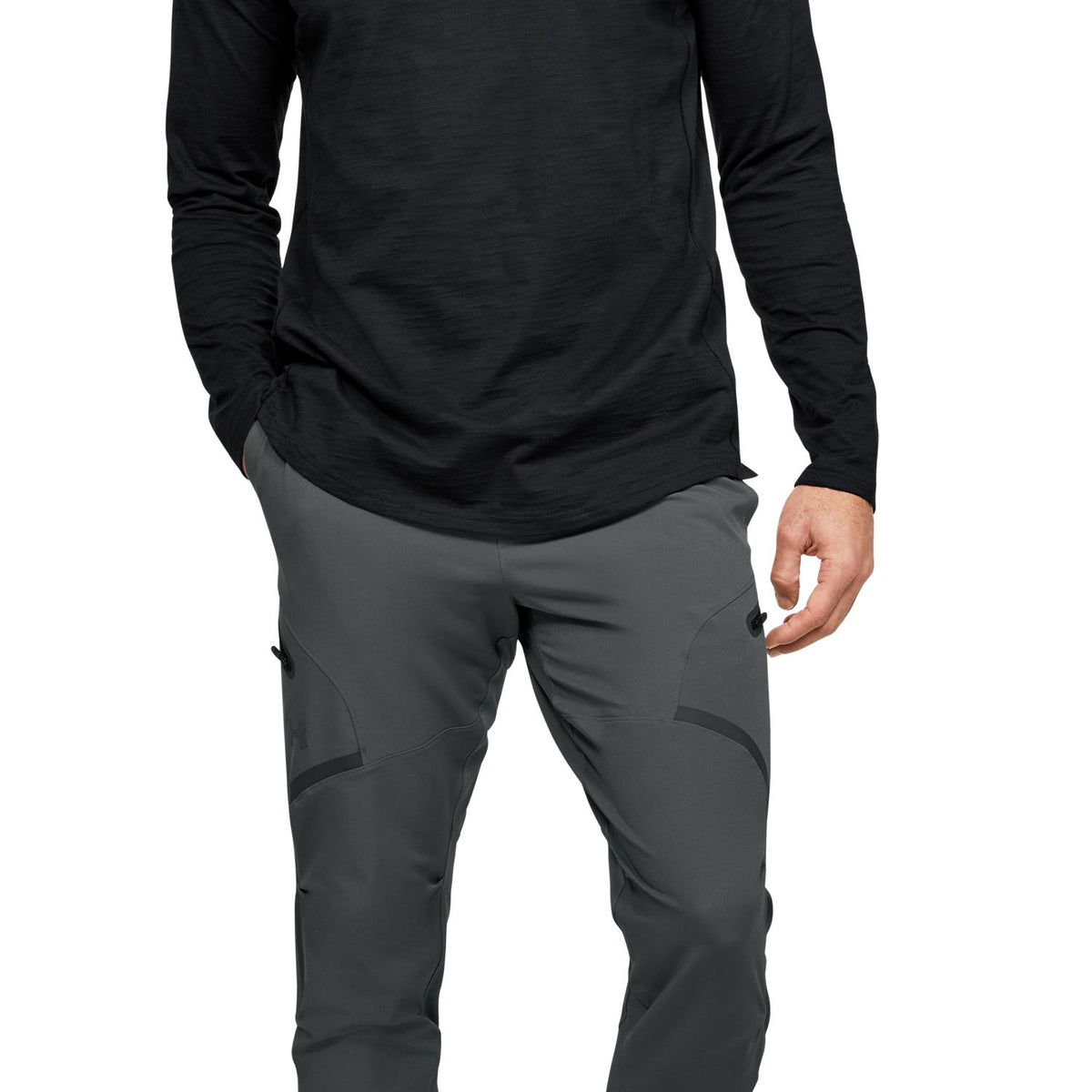 Polera Manga Larga Project Rock Charged Cotton® para Hombre