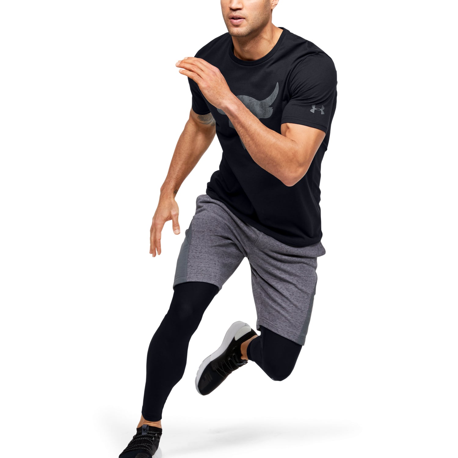 Polera Manga Corta Project Rock Brahma Bull para Hombre