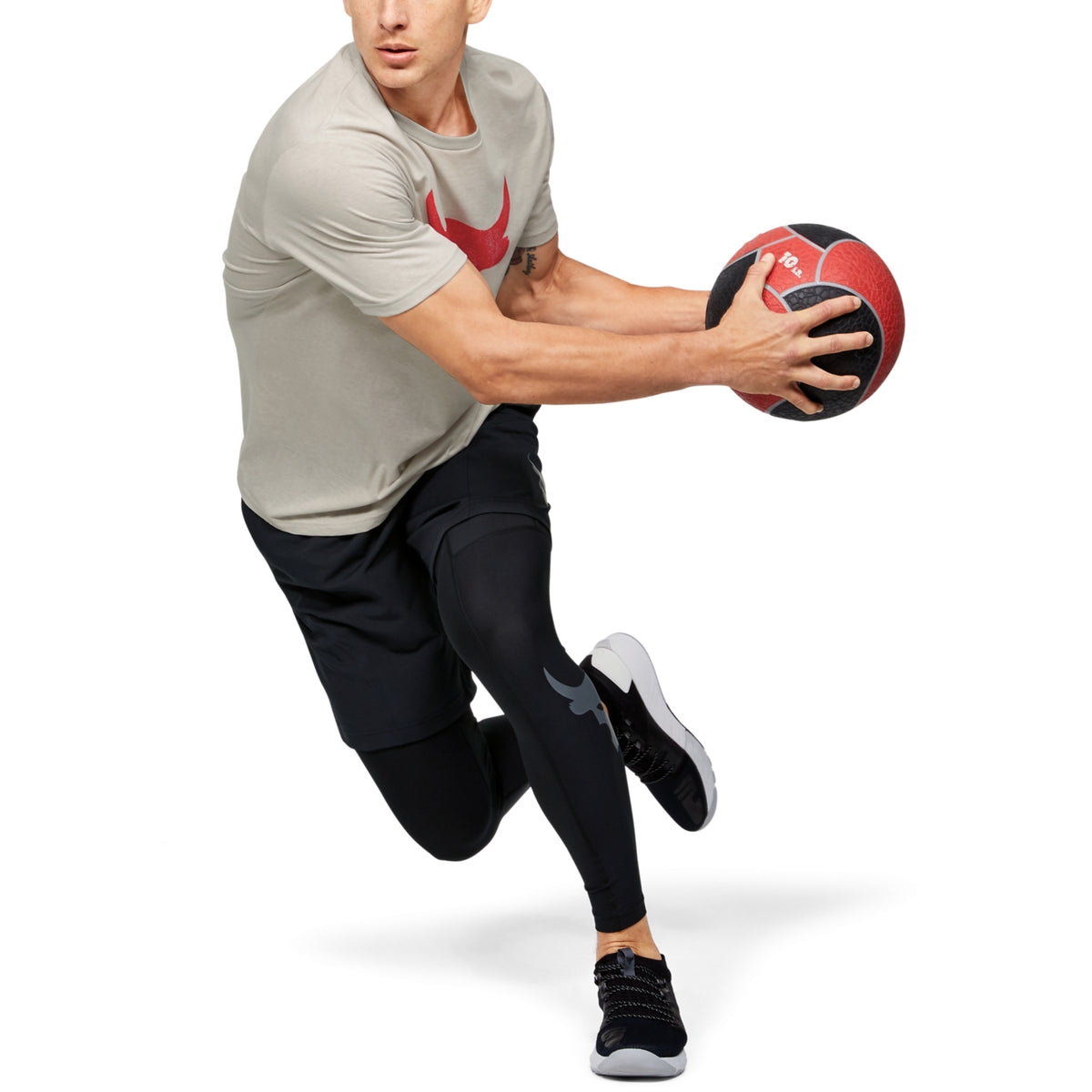 Polera Manga Corta Project Rock Brahma Bull para Hombre