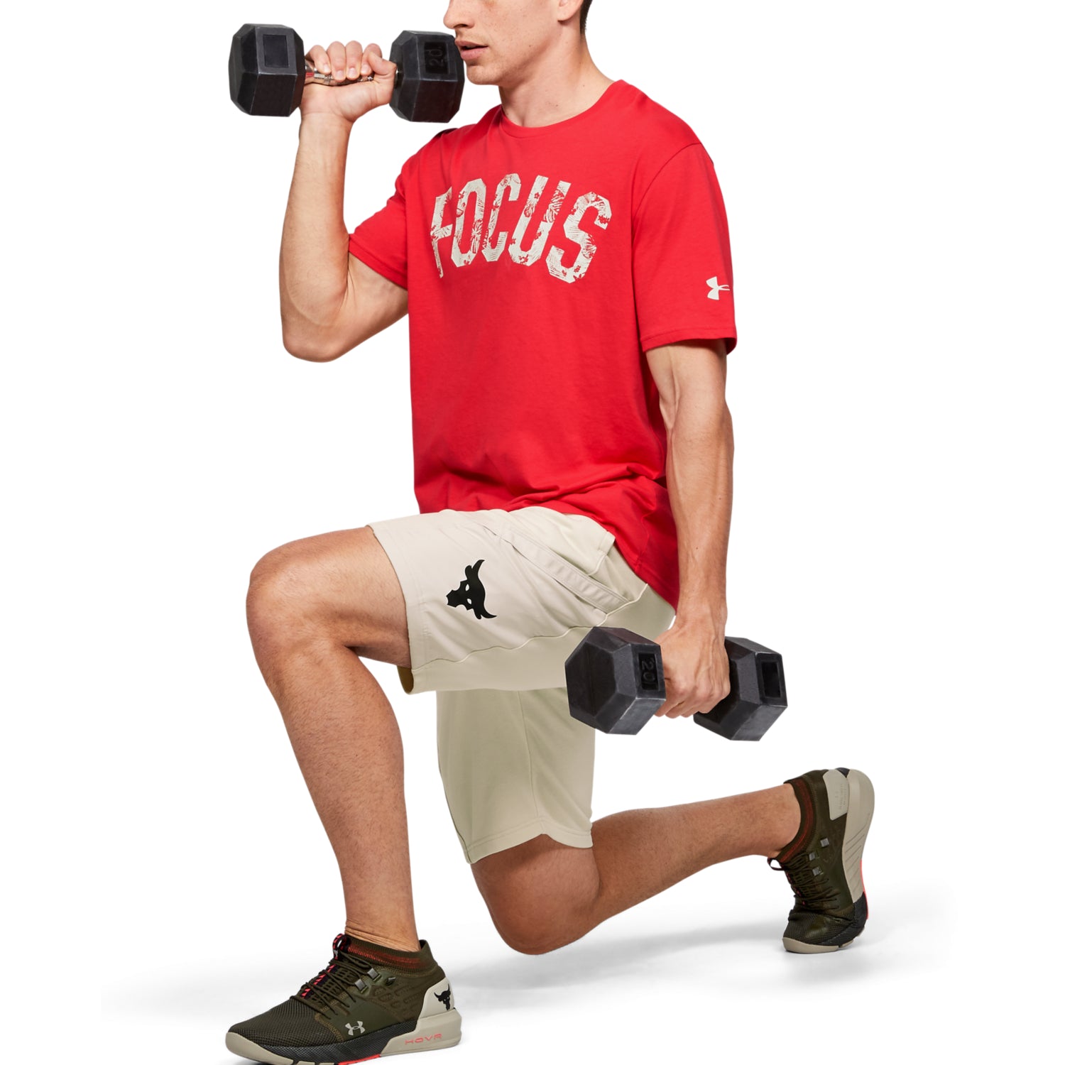 Polera Manga Corta Project Rock Mahalo para Hombre