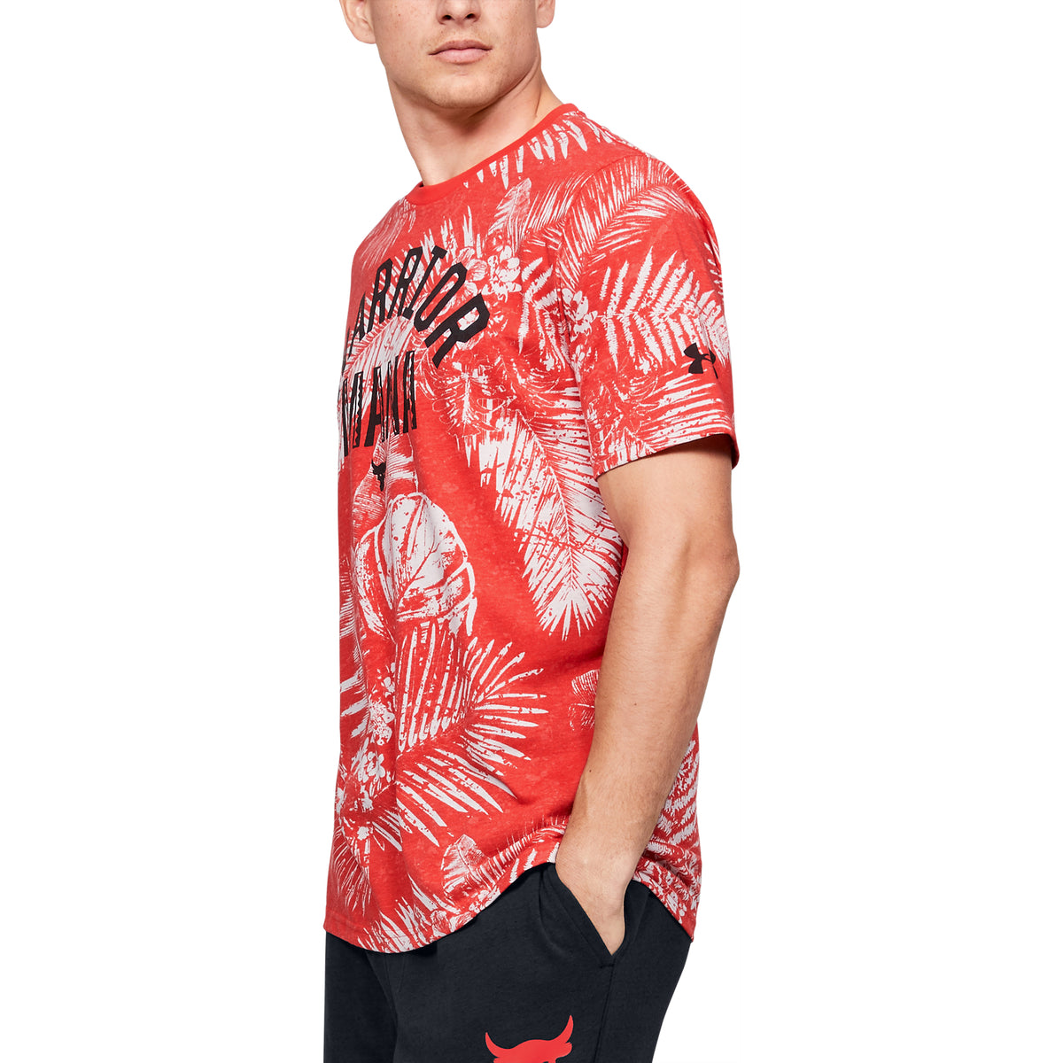 Polera Manga Corta Project Rock Aloha Camo para Hombre