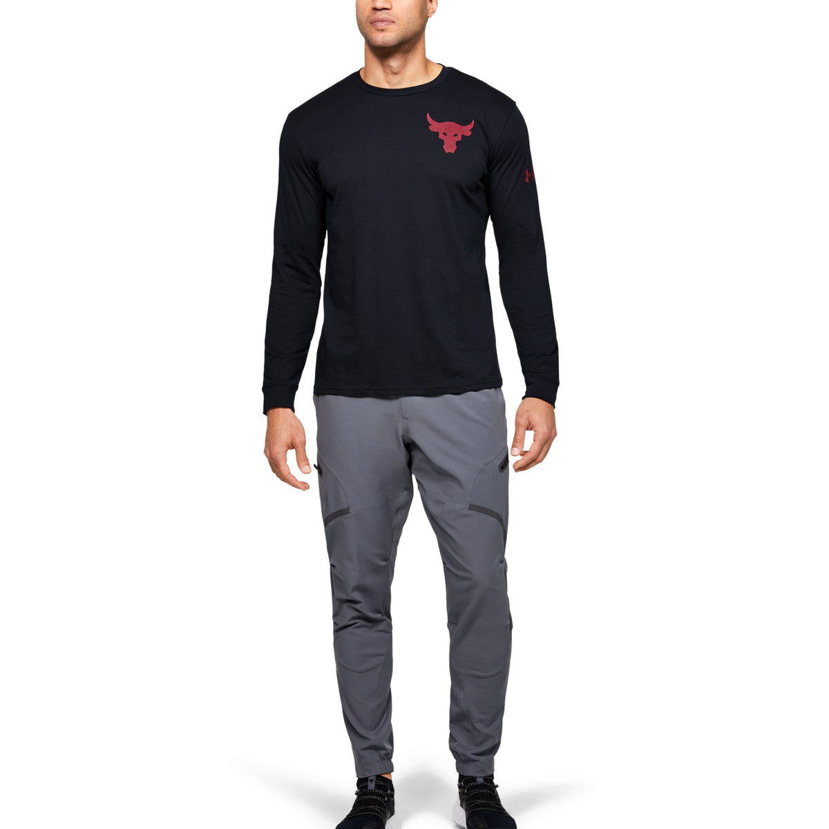 Polera Manga Larga Project Rock Hardest Worker para Hombre