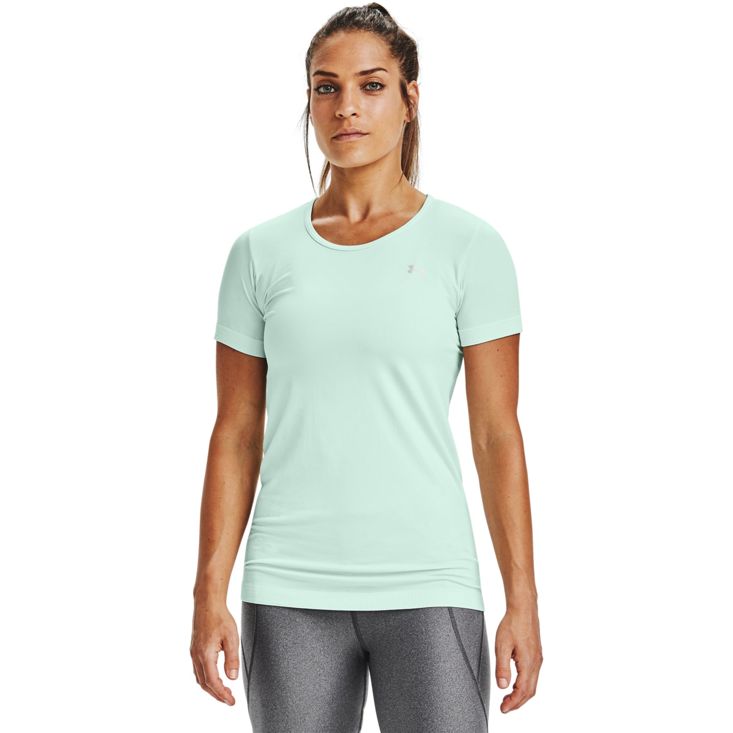 Polera Manga Corta UA Seamless para Mujer