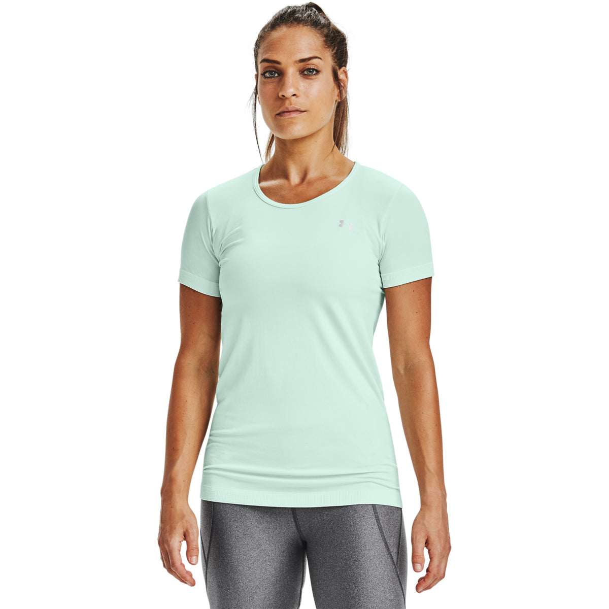 Polera Manga Corta UA Seamless para Mujer