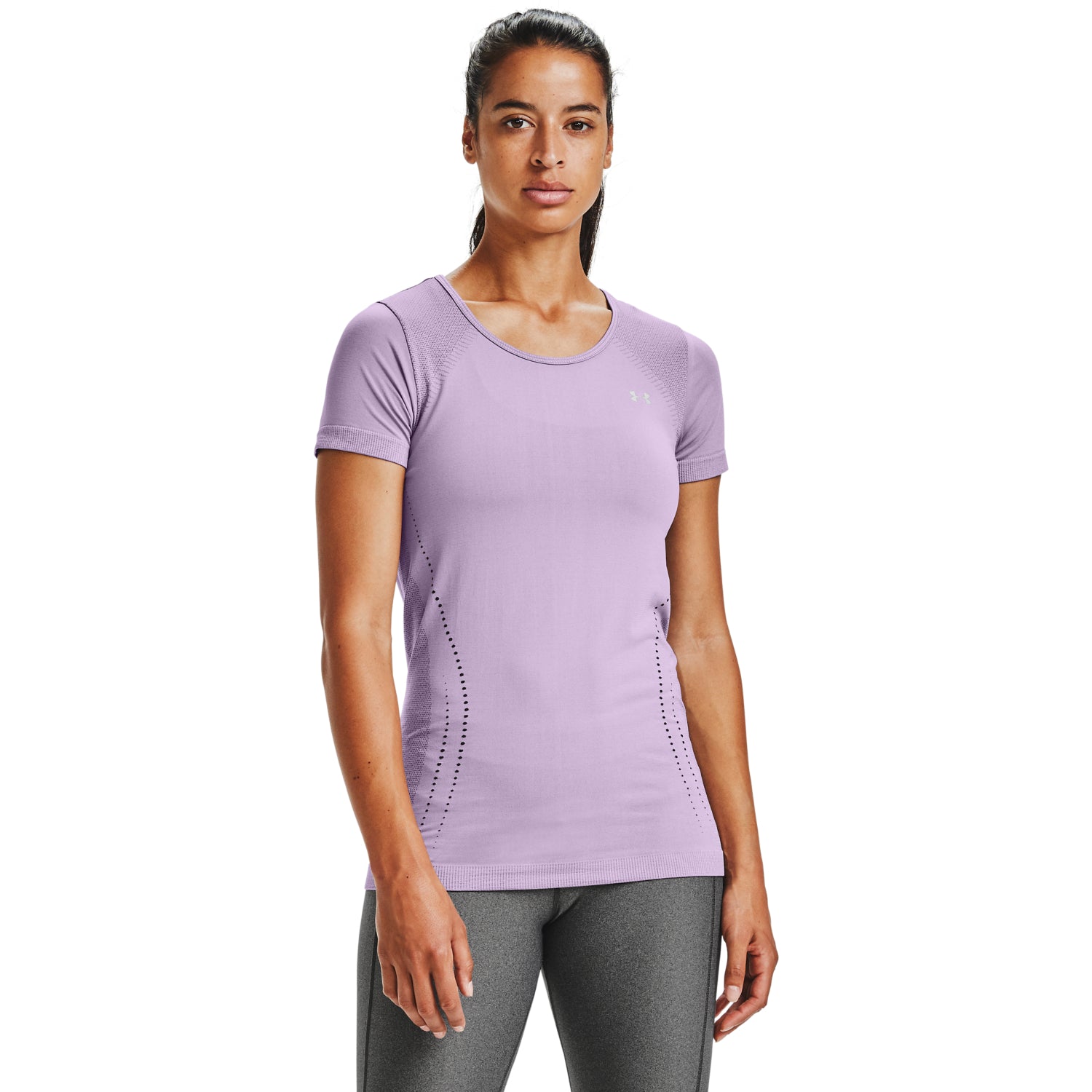 Polera Manga Corta UA Seamless para Mujer