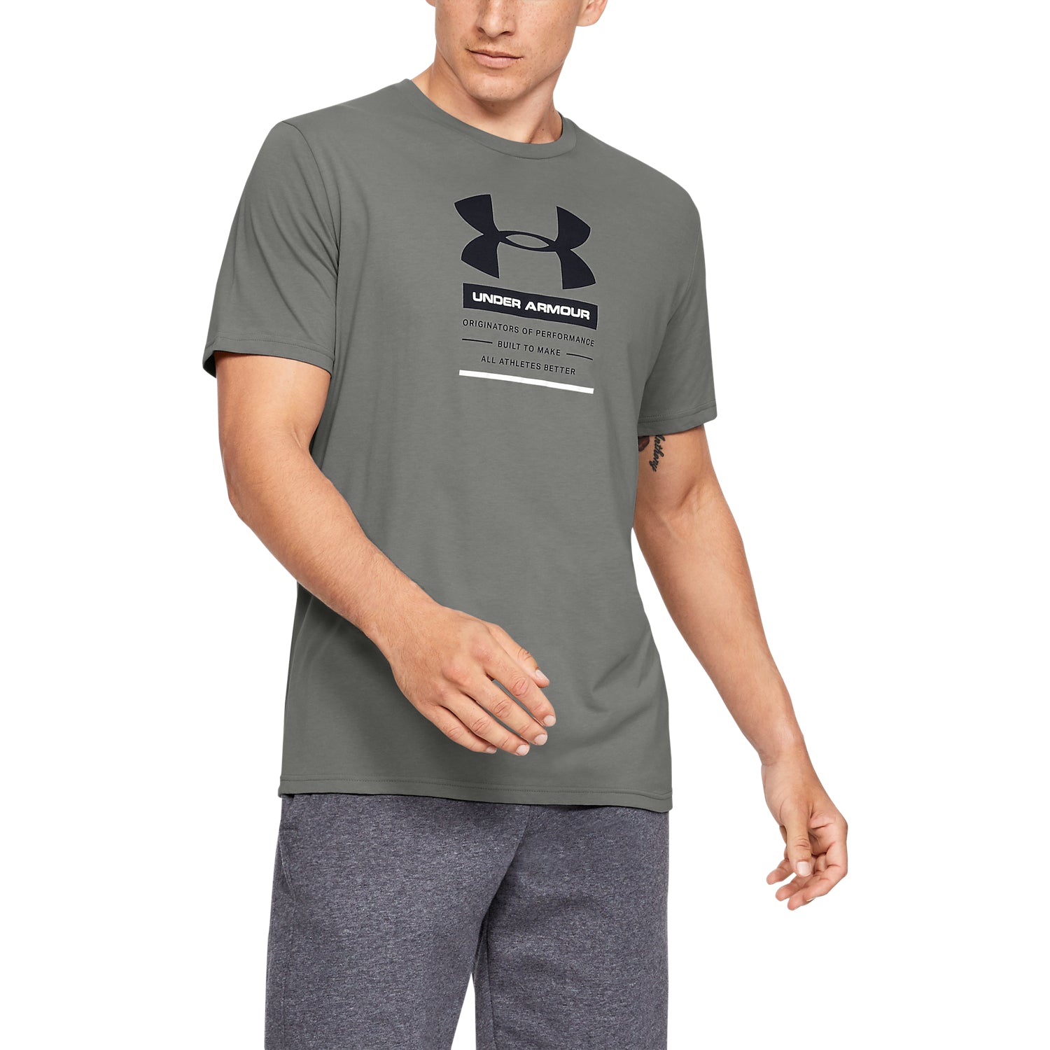 Polera Manga Corta UA Originators Of Performance Center para Hombre