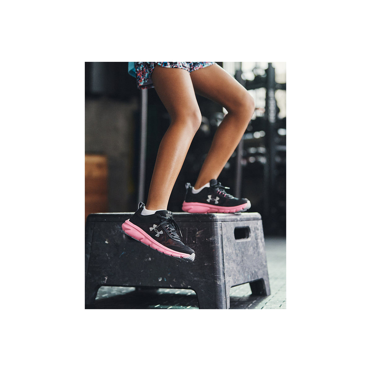 Shorts estampados UA Play Up para niña