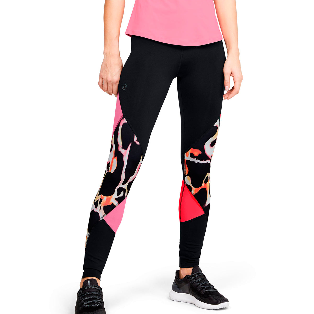 Leggings UA RUSH™ Print Color Block para Mujer