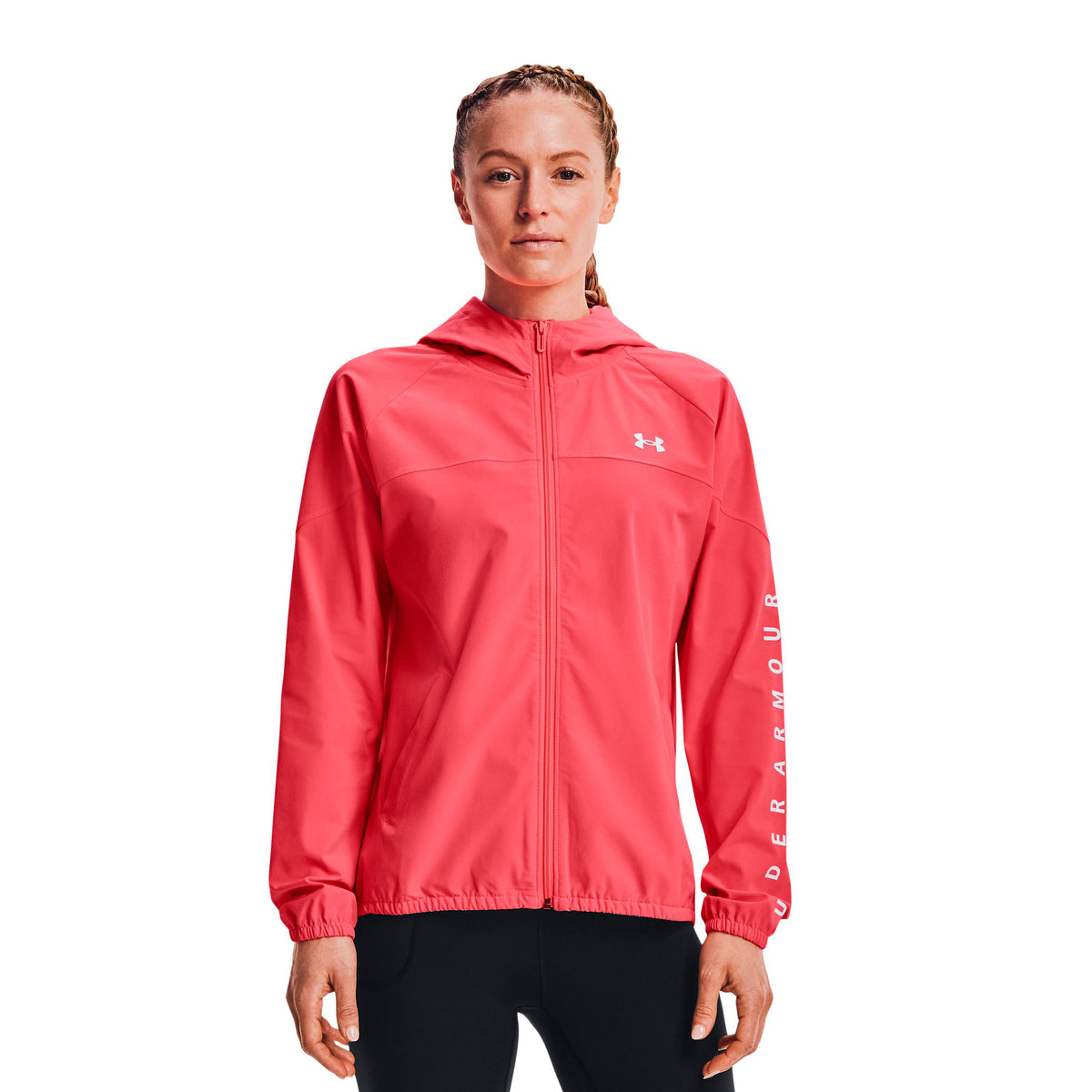 Polerón con Gorro UA Woven Branded Full Zip para Mujer