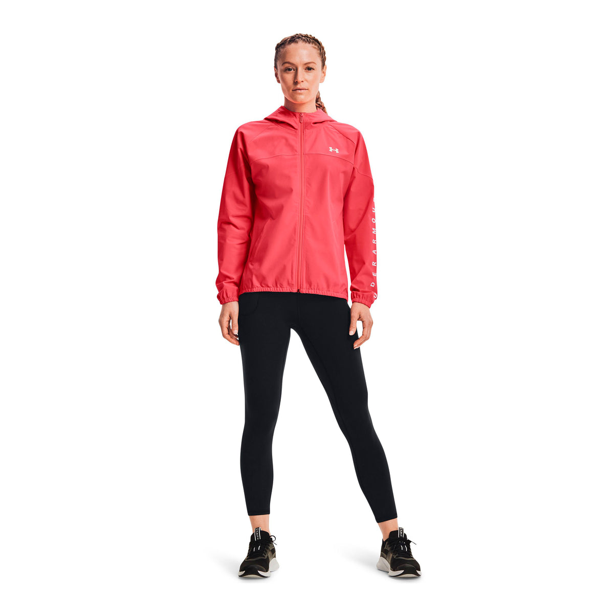 Polerón con Gorro UA Woven Branded Full Zip para Mujer