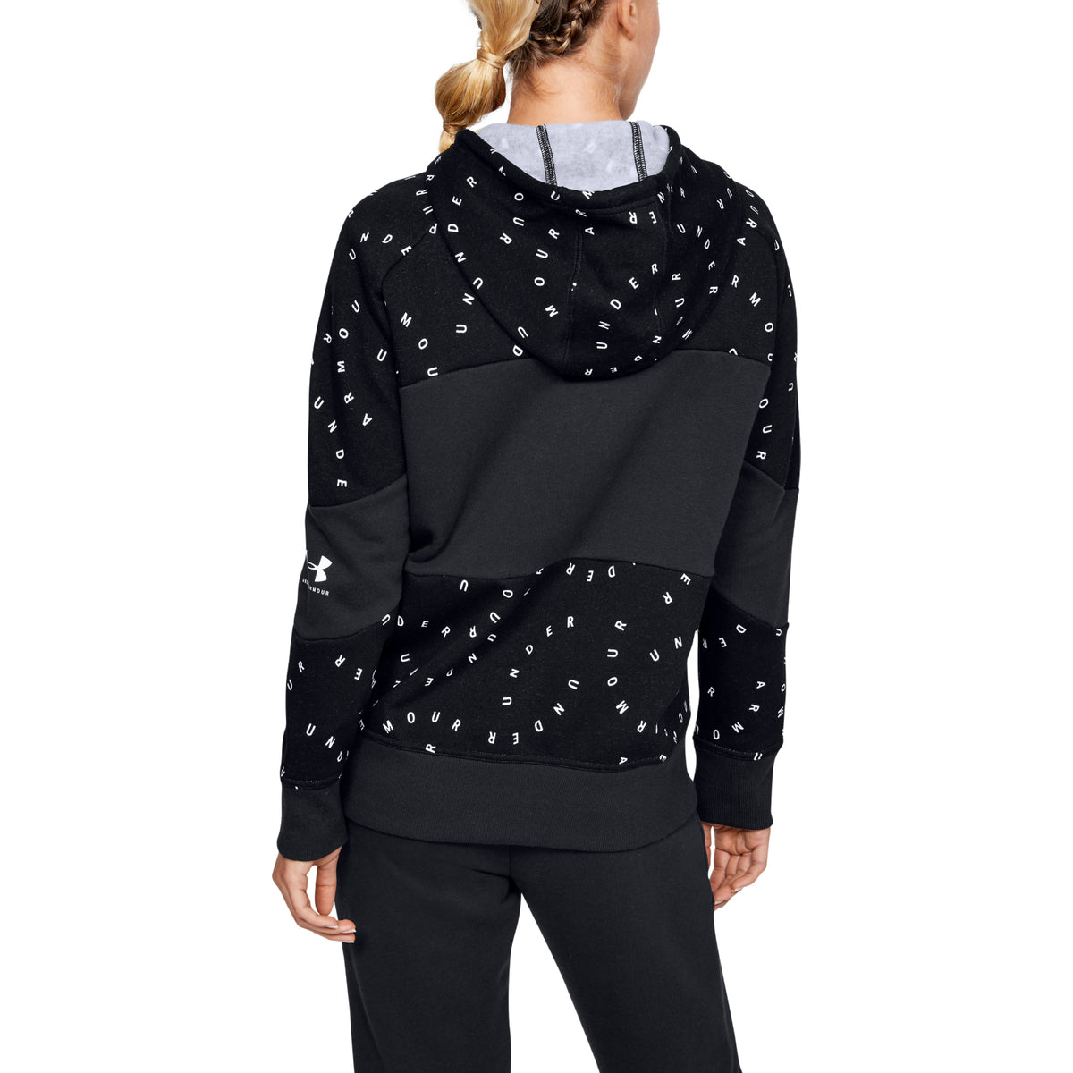 Polerón con Gorro UA Rival Fleece Printed para Mujer