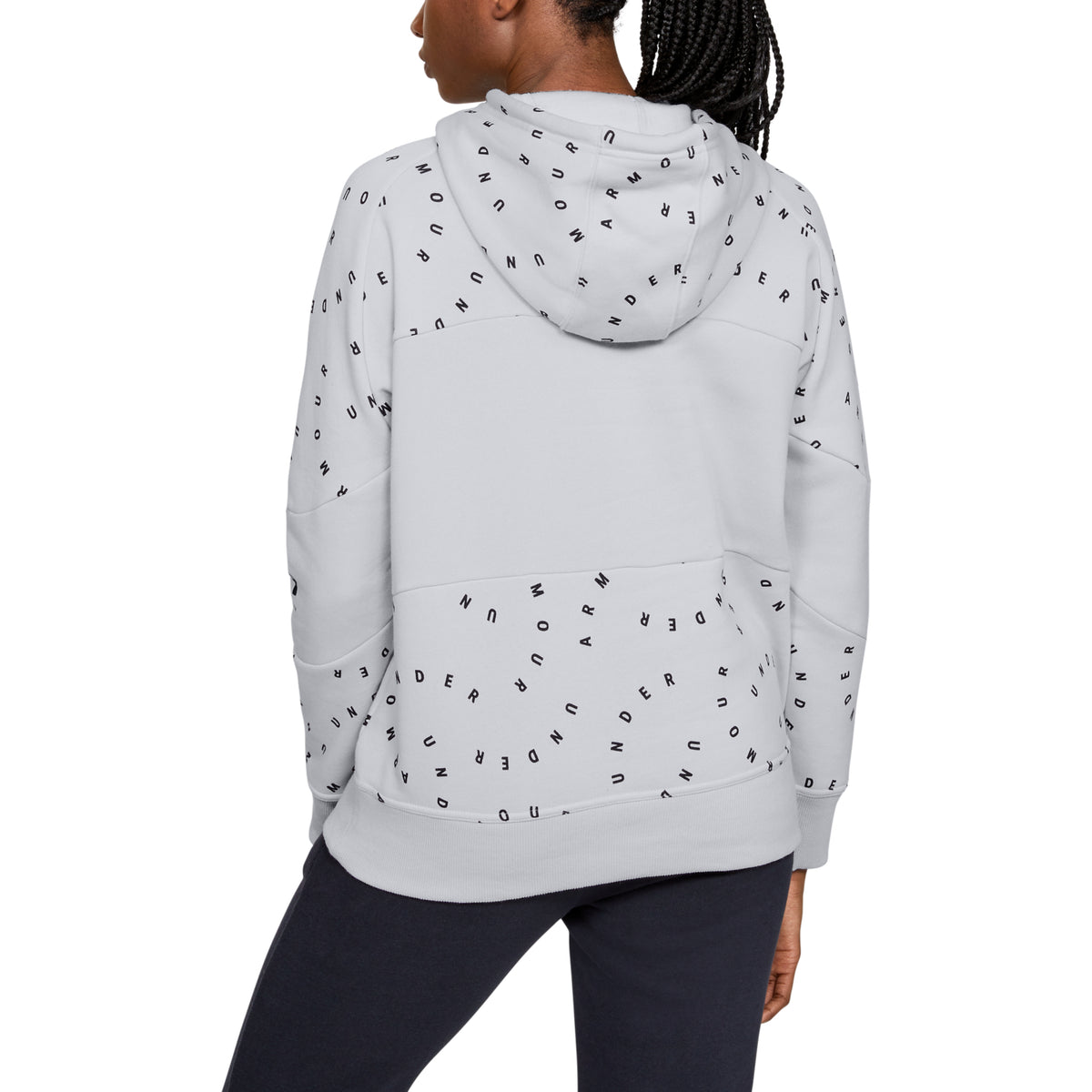 Polerón con Gorro UA Rival Fleece Printed para Mujer