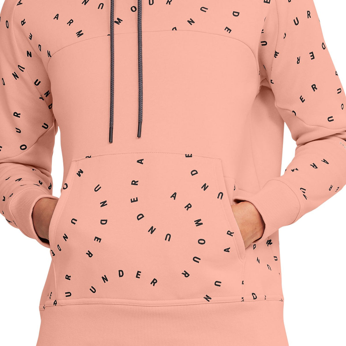 Polerón con Gorro UA Rival Fleece Printed para Mujer