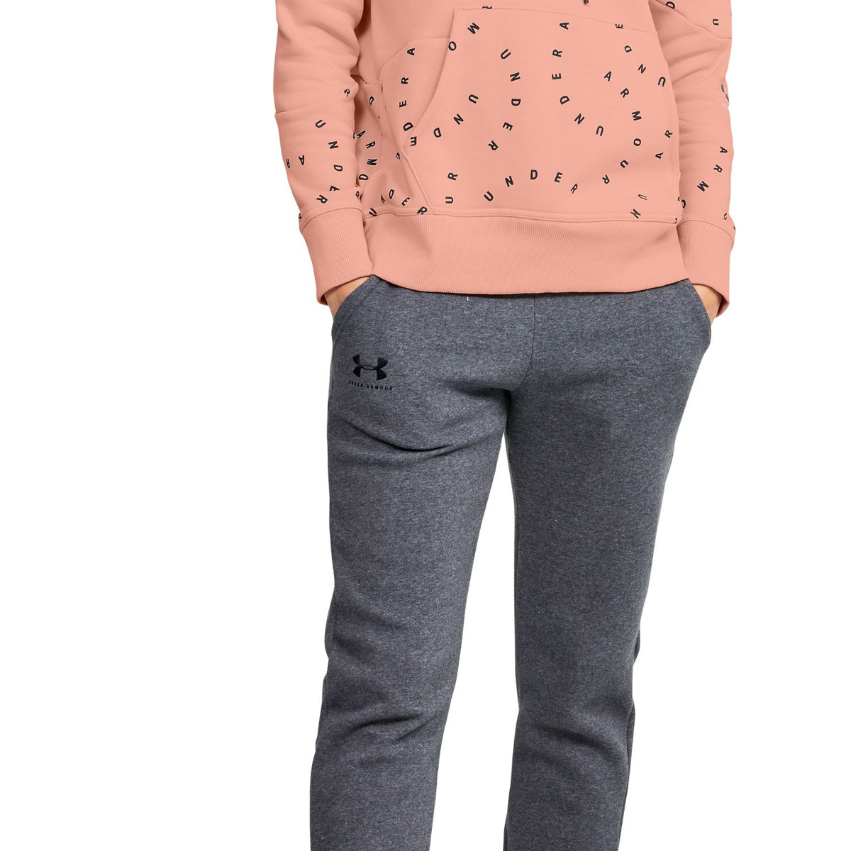 Polerón con Gorro UA Rival Fleece Printed para Mujer