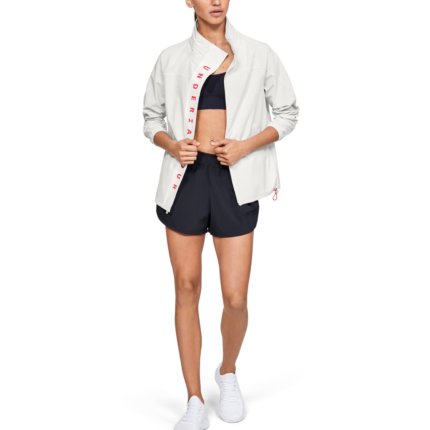 Polerón UA Recover Woven Full Zip para Mujer