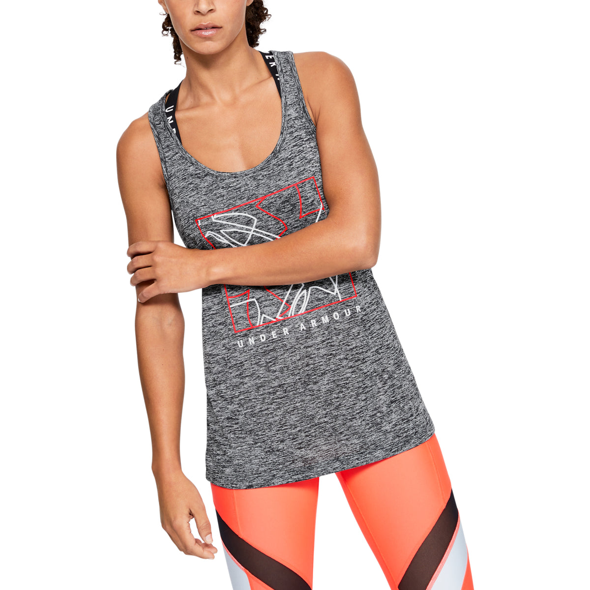 Polera sin mangas con impresión UA Tech™ Twist para Mujer