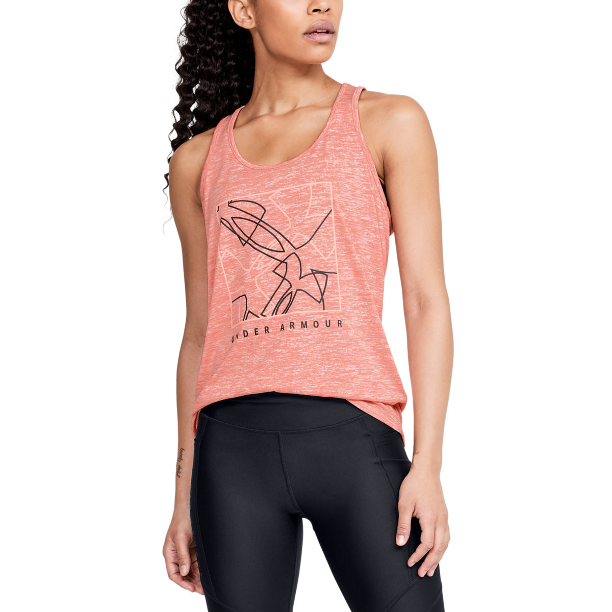 Polera sin mangas con impresión UA Tech™ Twist para Mujer