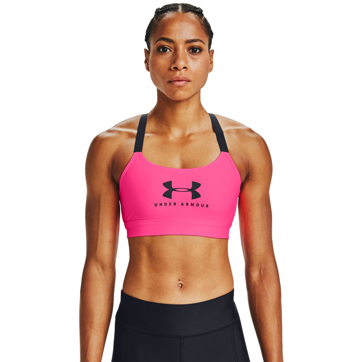 Sostén Deportivo UA Armour Mid Sportstyle Graphic para Mujer