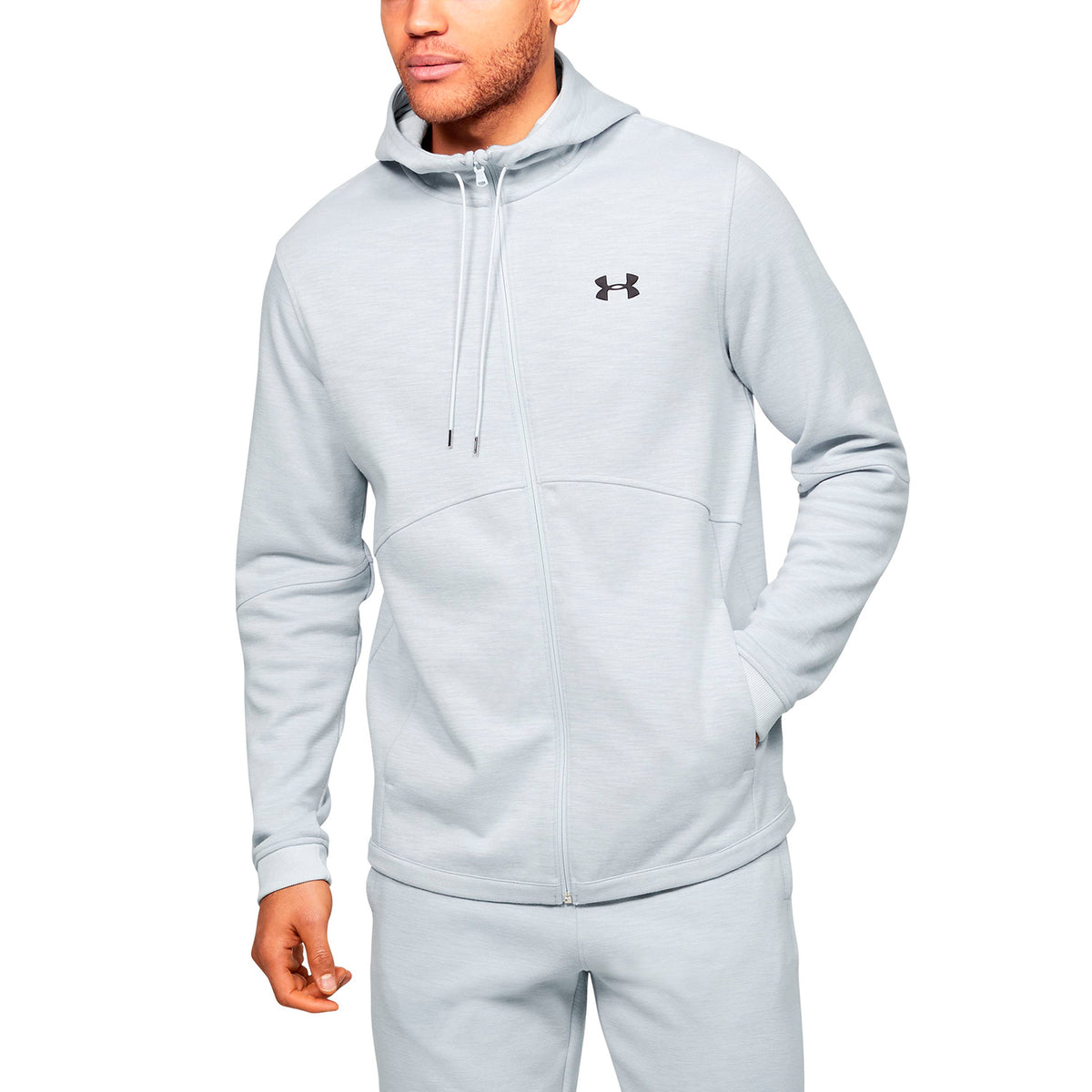 Polerón con Gorro UA Double Knit Full Zip para Hombre