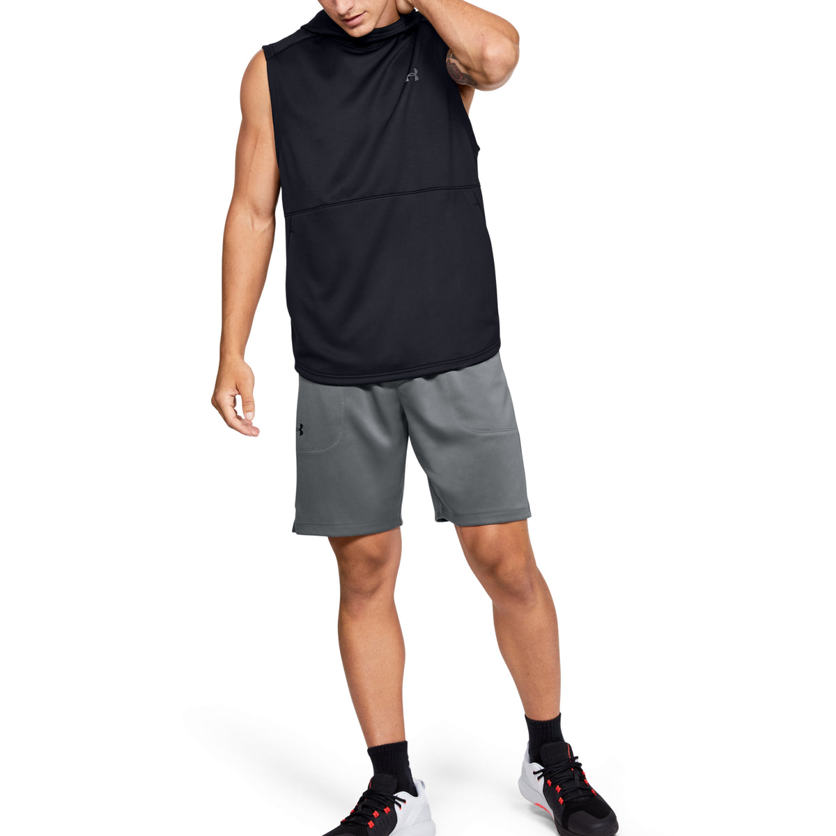 Polerón con Gorro Sin Mangas UA MK-1 para Hombre