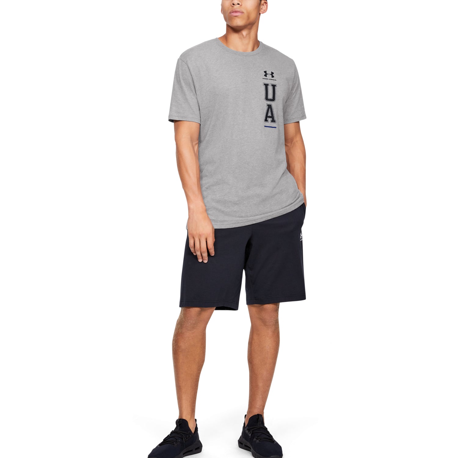 Polera Manga Corta UA Vertical Left Chest para Hombre