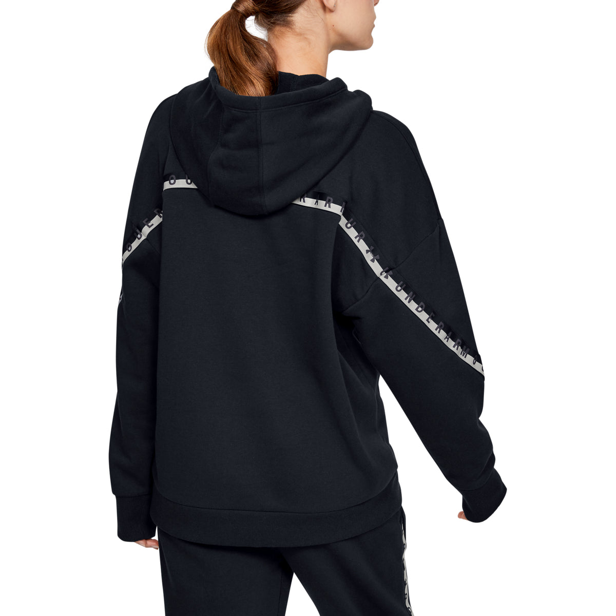 Polerón con Gorro UA Taped Fleece para Mujer