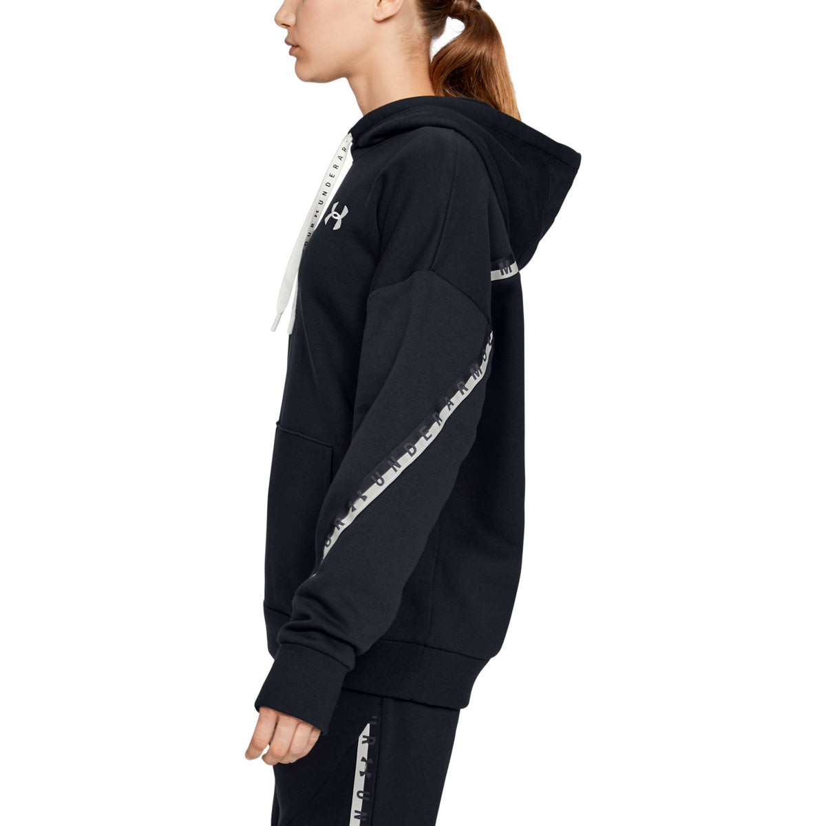 Polerón con Gorro UA Taped Fleece para Mujer