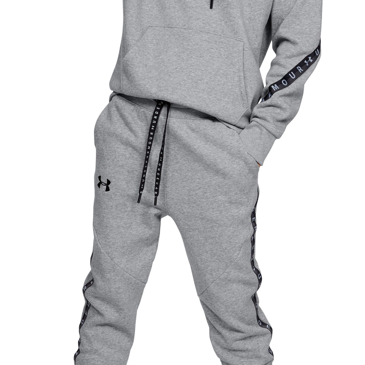 Polerón con Gorro UA Taped Fleece para Mujer