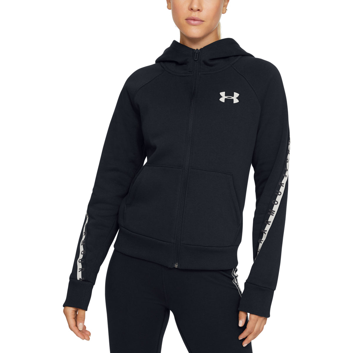 Polerón UA Taped Fleece Full Zip para Mujer